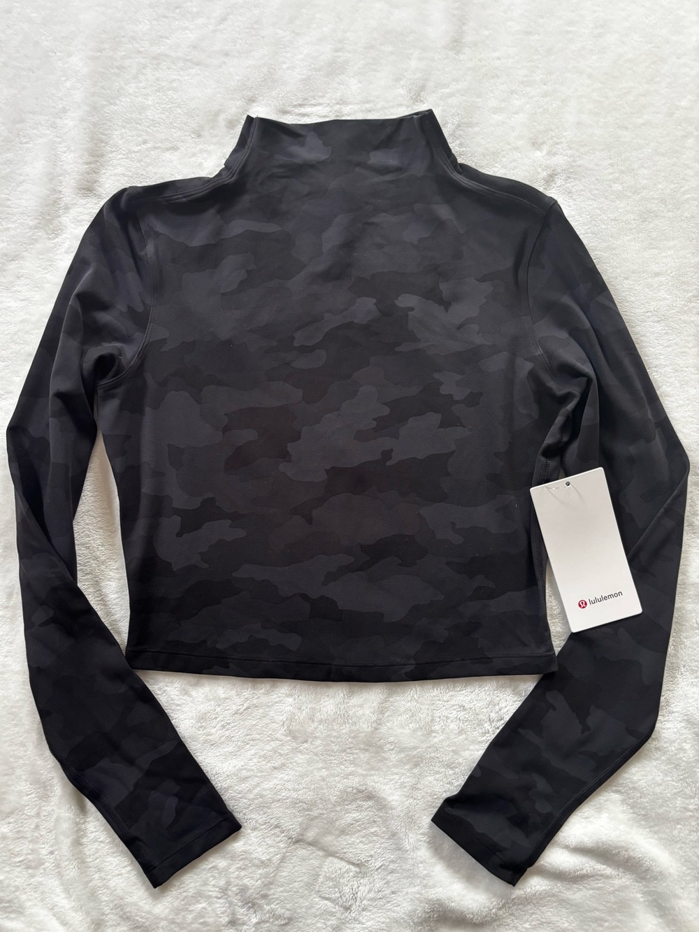 Lululemon camo print all aligned mock neck long sleeve